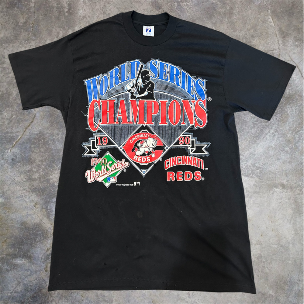 Vintage 1990 Cincinnati Reds World Series Champions MLB T-Shirt